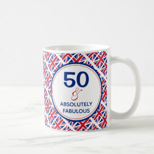 UNION JACK 50 & Absolut Fabulous UNDERBAR BRITAIN Kaffemugg
