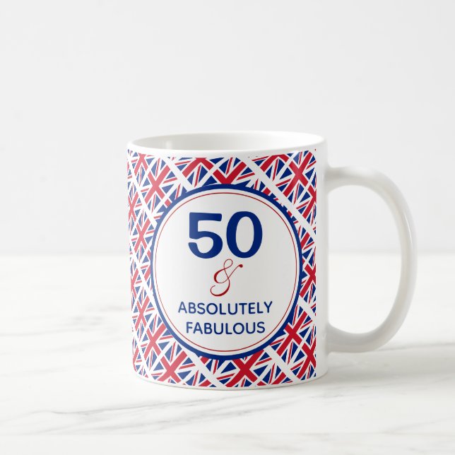 UNION JACK 50 & Absolut Fabulous UNDERBAR BRITAIN Kaffemugg (Höger)