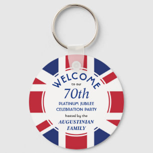 UNION JACK 70:e Platinum Jubilee Firande Nyckelring