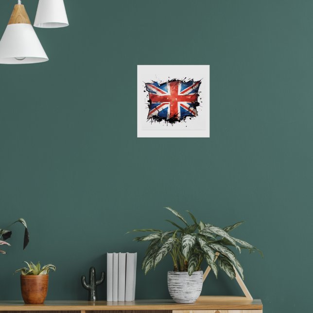 Union jack affisch (Vardagsrum 1)