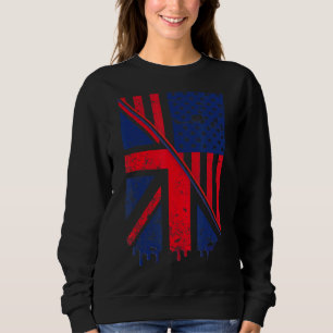 Union Jack & American Flagga For USA & British Exp T Shirt