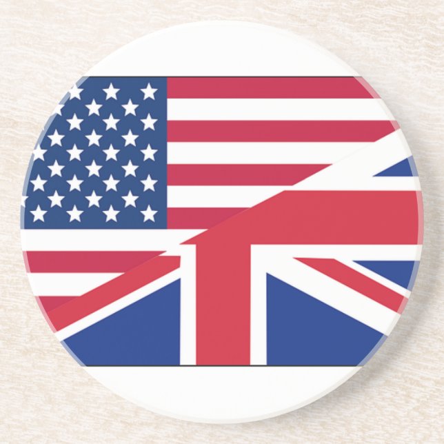 Union Jack American Flagga Mönster Stars Rand Underlägg (Framsidan)