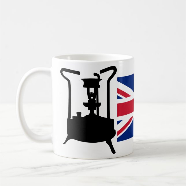 Union Jack and Paraffin tryckstoft Kaffemugg (Vänster)