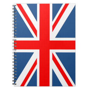 Union Jack Anteckningsbok Med Spiral