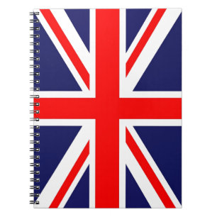 Union Jack Anteckningsbok Med Spiral