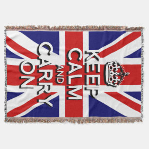 Union Jack behålla lugn och fortsätt Mysfilt