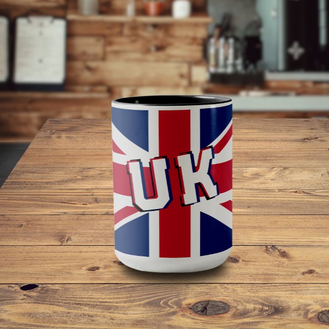 Union Jack Big Text Mugg (Skapare uppladdad)