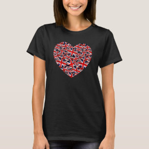 Union Jack British England Förenade kungariket Hea T Shirt
