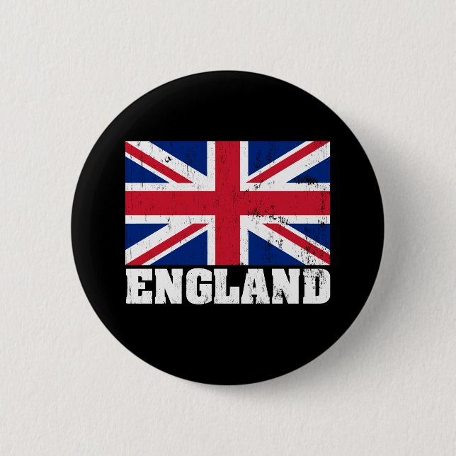 Union Jack British Flagga Button Knapp (Framsida)