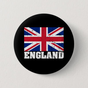 Union Jack British Flagga Button Knapp