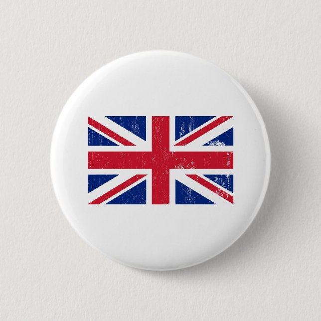 Union Jack British Flagga Button Knapp (Framsida)
