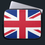 Union Jack ~ British Flagga Laptop Fodral<br><div class="desc">Flagga i Förenade kungariket Underbara Storbritannien och Nordirland. En symbol för Storbritannien och det förflutna imperiet.</div>