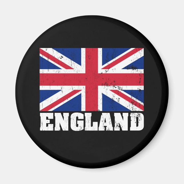 Union Jack British Flagga Magnet (Framsidan)