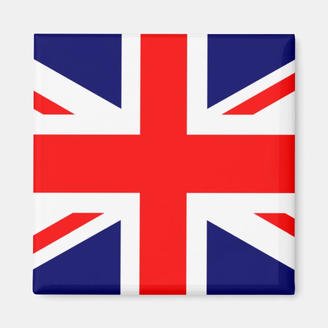 Union Jack British Flagga Magnet (Framsidan)