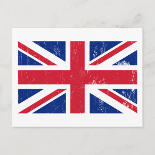 Union Jack British Flagga Postcard Vykort