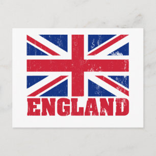 Union Jack British Flagga Postcard Vykort