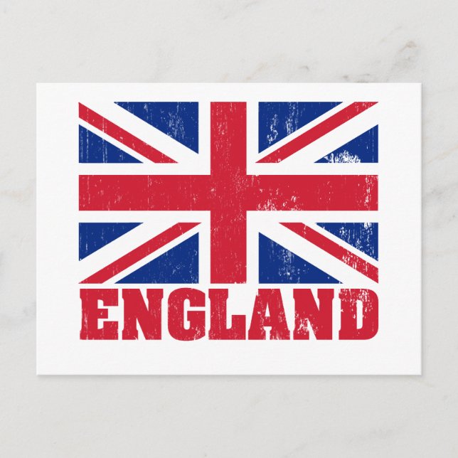 Union Jack British Flagga Postcard Vykort (Framsida)