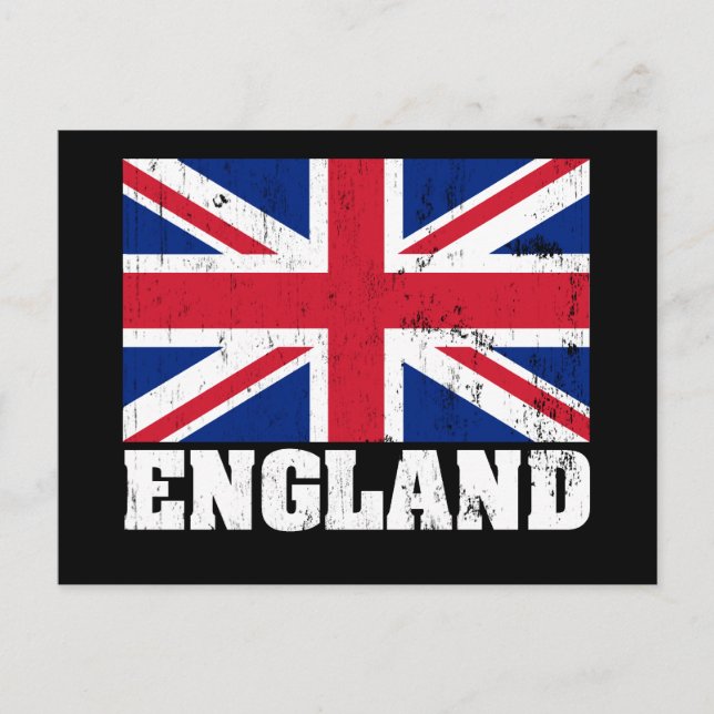 Union Jack British Flagga Postcard Vykort (Framsida)