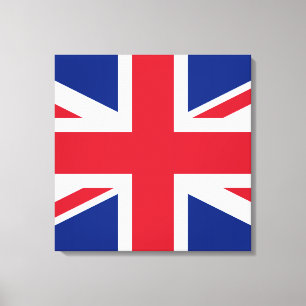 Union Jack ~ British Flagga - Square Canvastryck