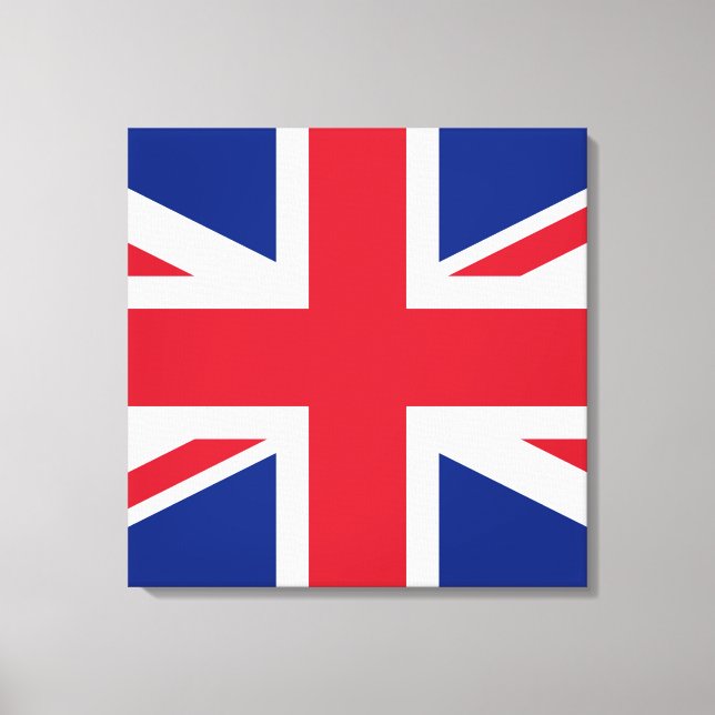 Union Jack ~ British Flagga - Square Canvastryck (Framsida)
