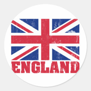Union Jack British Flagga Sticker Runt Klistermärke
