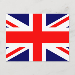 Union Jack British Flagga Vykort