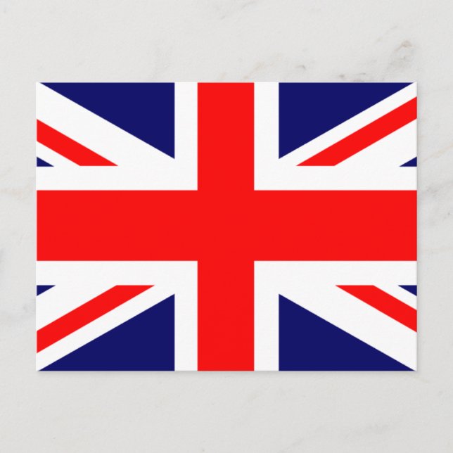 Union Jack British Flagga Vykort (Framsida)
