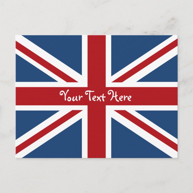 Union Jack British Flagga Vykort (Framsida)