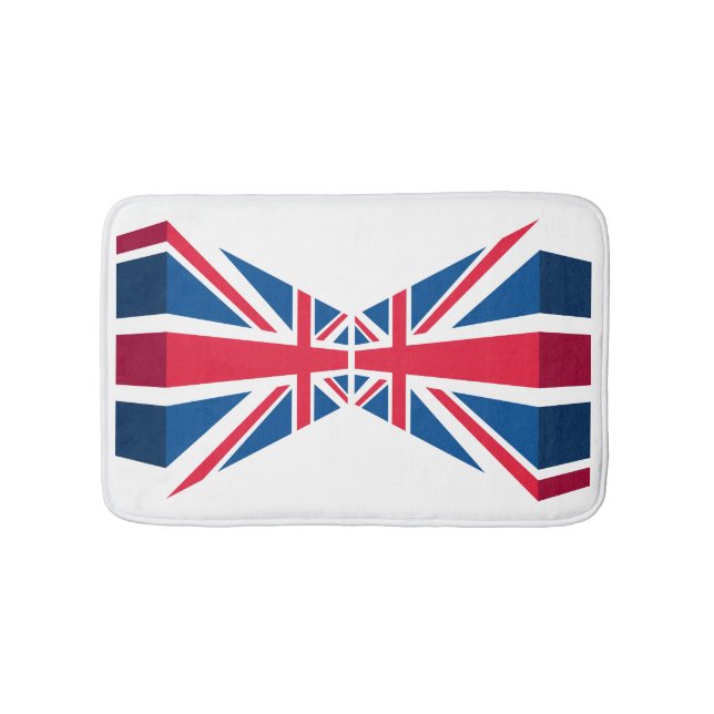 Union Jack, brittisk flagga i 3D Badrumsmatta (Framsidan)