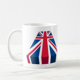 Union Jack, brittisk flagga i 3D Kaffemugg