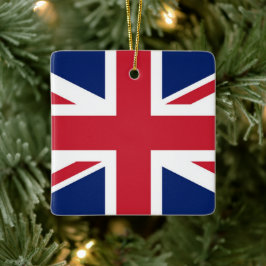 Union Jack brittisk flagga UK golfhuvudbonad Julgransprydnad Keramik