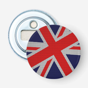 Union Jack Carbon Fiber Stil Decor Flasköppnare
