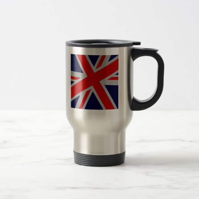 Union Jack Carbon Fiber Stil Decor Resemugg (Höger)