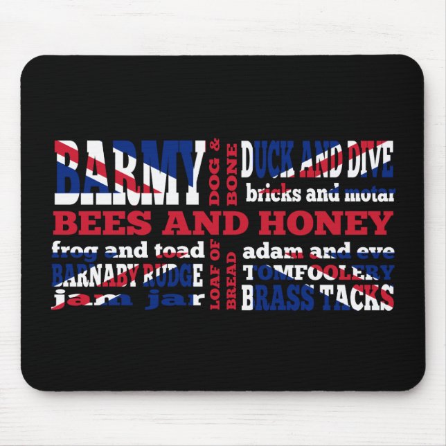 Union Jack, cockney Rhyming slang Musmatta (Framsidan)