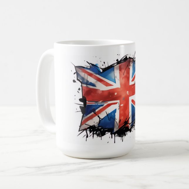Union jack coffee mug kaffemugg (Framsida vänster)