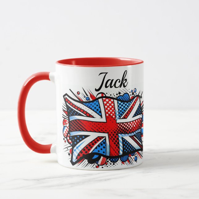 Union jack coffee Mug Mugg (Vänster)