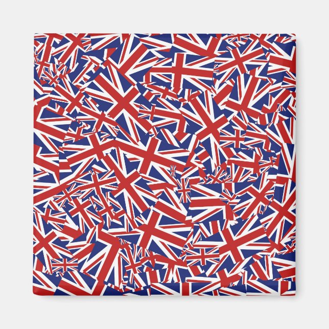 Union Jack Collage Magnet (Framsidan)