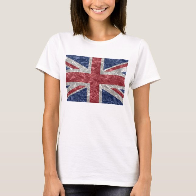 Union Jack - Crinkled T Shirt (Framsida)