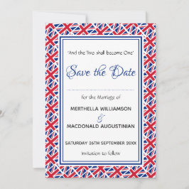UNION JACK Customized Scripture Snyggt UK Spara Datumet