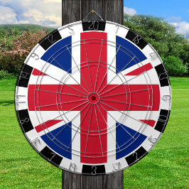 Union Jack Dartboard och British Flagga/UK-spel Darttavla