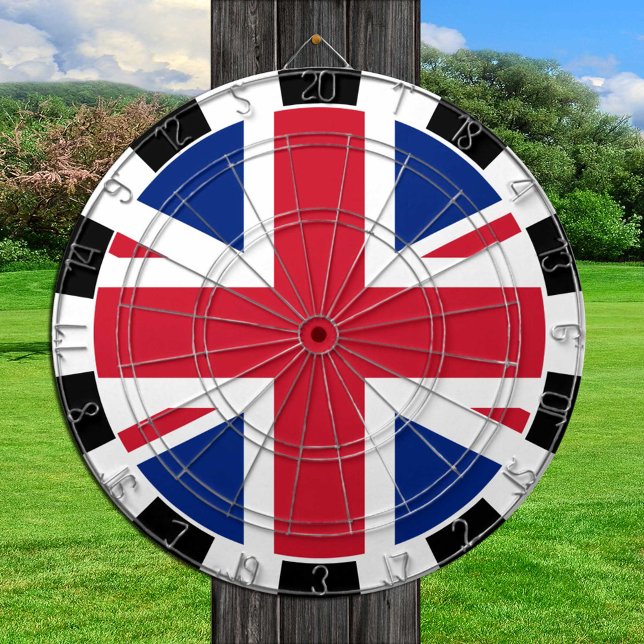 Union Jack Dartboard och British Flagga/UK-spel Darttavla (Skapare uppladdad)