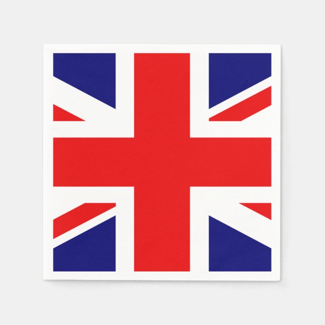 UNION JACK - DEN BRITTISKA FLAGGA PAPPERSSERVETT (Framsidan)