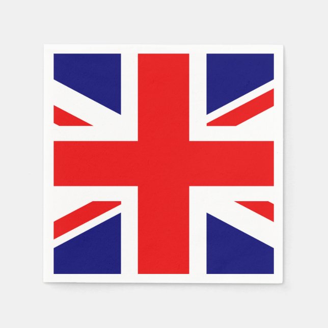 UNION JACK - DEN BRITTISKA FLAGGA PAPPERSSERVETT (Framsidan)