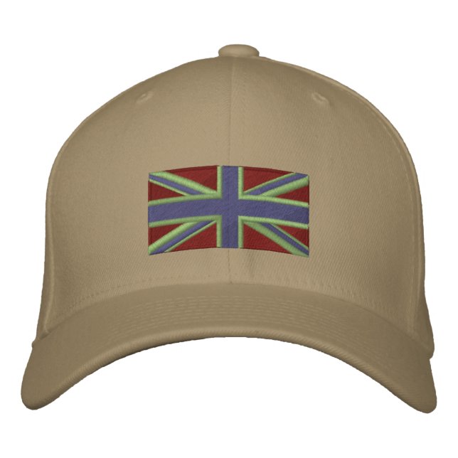 Union Jack - Desert Broderad Keps (Framsida)