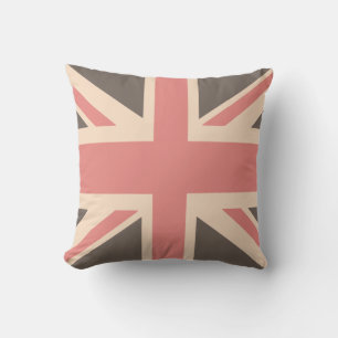 Union Jack - designer Soft Faded Kudde