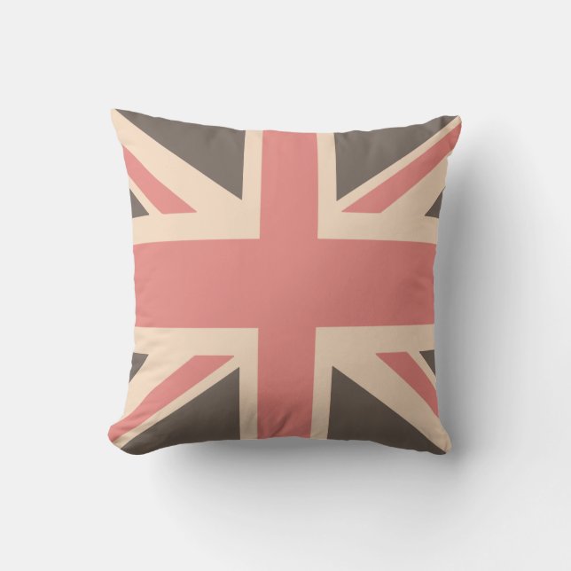 Union Jack - designer Soft Faded Kudde (Framsida)