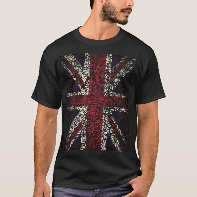 Union Jack Distress T Shirt (Framsida)