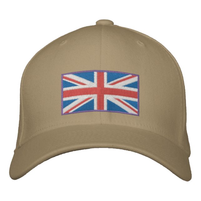 Union Jack Embroiderade hat Broderad Keps (Framsida)
