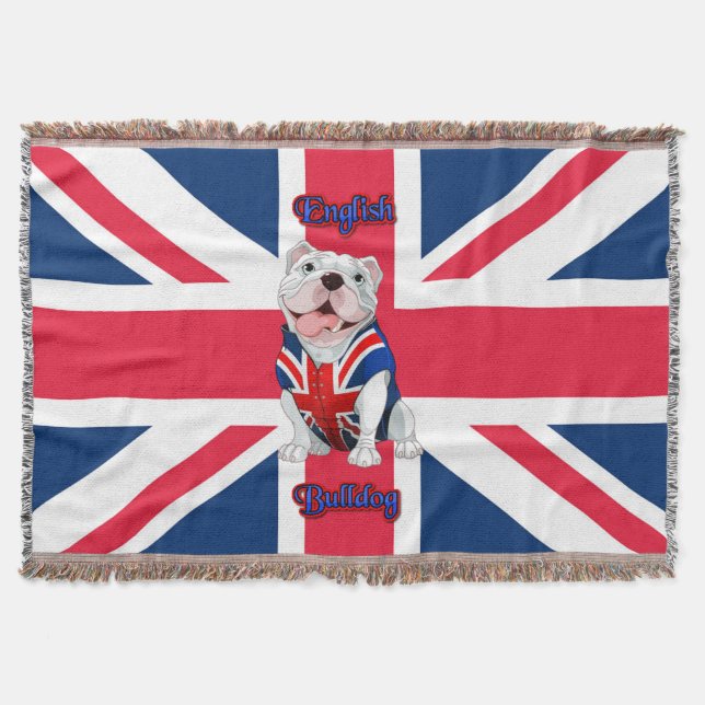 Union Jack English Bulldog Mysfilt (Framsidan)