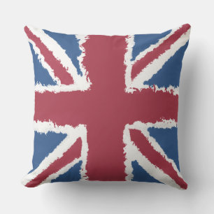 Union Jack Flagga Art av Heva Weva Kudde